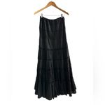 Bebe Vintage Tiered Maxi Skirt Velvet Lace Eyelet WhimsiGoth Boho Romantic OS Photo 8