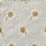 Vintage Corde Bead Bridal Snowflake Winter White Gold Clasp Top Handle Bag Photo 4