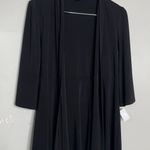 Joseph Ribkoff  Women's Black 3/4 Sleeve Open Jersey Travel Knit Jacket Sz 12 Photo 0