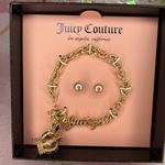 Juicy Couture Crown Bracelet and Faux Pearl Earrings Set Photo 0