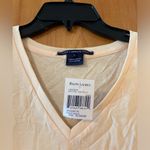 Ralph Lauren  Sport Short Sleeve Top Vintage Shirt Womens Yellow V-Neck NWT XL Photo 2