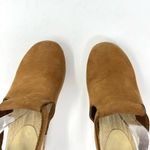 Sven Brown Nubuck Leather Wooden Halter Top High Heel Clog Sandals 36 5.5 6 Photo 3