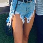 Mustard Seed High Waisted Distressed Shorts Photo 3