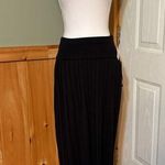 Liz Claiborne Vintage Long Black Wool Blend Pleated Skirt NWT!! Photo 0