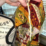 Sag Harbor Women’s Size 12 Striped Floral Shift Dress Short Sleeve Shoulder Pads Photo 9