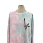 The Lumineers Brightside Roadside Motel Crewneck Sweatshirt Tie Dye Pink Blue XL Photo 2