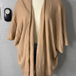 Neiman Marcus  Cashmere Basic Open Cardigan, Camel Photo 0