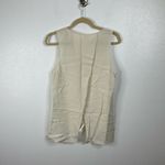 Parker  Cream Silk Dressy Split Back Tank Top Size Medium Photo 1