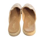 Clarks Cloudstepper Breeze Shore Mule Shoe Sz 10M Floral Taupe Combi Canvas Photo 2