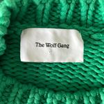 The Wolf Gang Verde Fringe Knit Heavyweight Sweater in Emerald Size XS/S Green Photo 4