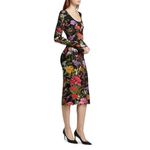 Alice + Olivia  Delora Ankle Length Dress in Secret Garden 6 New Womens Midi Photo 13