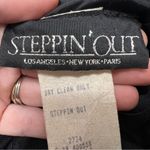 VTG Y2K Black Low Back Sheath Cocktail Dress Sleeveless Glam Midi Party Size 11 Photo 6