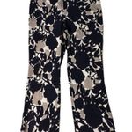Rafaella Capris Pants White With Blue And Tan Floral Super Cute Sz 8 Photo 6