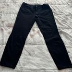 Ann Taylor Black Straight Leg Mid Rise Business Casual Pants, size 10 Photo 12