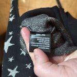Lucy Paris  Shiny Star Black Silver Sweater Size Medium Photo 4