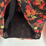 Guess  Women’s Evonne Floral Crochet Panel Top Blouses Small Black Photo 4