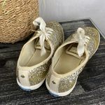 Kate Spade  X Keds Gold & White Glitter Lace Up Sneaker Shoes 7.5 Photo 2