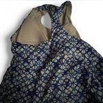 Lands' End  Blue and White Patterned Swim top Photo 2