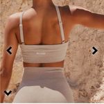 Bo+Tee Breathe Seamless Cross Strap Sports Bra in Sand Photo 3