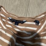 Veronica Beard  Tan and White Striped Tank Top Photo 1