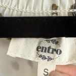 Entro Oversized Smocked Peasant Blouse Size Small Sheer Lined Flowy Brown Boho Top Photo 7