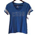 Genuine Merchandise NWT Chicago Cubs Retro Tshirt Vneck Blue White S MLB Baseball Photo 0