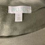 Abound  Womens Olive Green Puff Sleeve Cropped Pullover Sweatshirt Photo 3