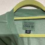 American Eagle Green Cropped Oversized Sweatshirt Sz M Size M Photo 4