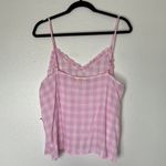 a.n.a NWT  Pink Plaid Spaghetti Strap Camisole Top sz XL Photo 5