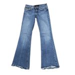Juicy Couture  Blue Flare Denim Jeans 28‎ Cut 611603 Style 20159 ZB Distressed Photo 1