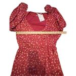 NWT Lauren Conrad Floral Faux Wrap Dress Red L Photo 2