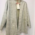 Solitaire Anthropologie  sage green cardigan Jacket Kimono Size Large Photo 8