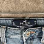 Hollister  Ultra High Rise Jeans Women’s 9R Light Wash White Heart Print Vintage Photo 2