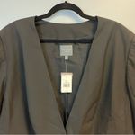 The Limited  Blazer Black Essentials Single Button Collarless Jacket Sz 24W NWT Photo 1