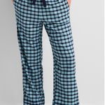 Brand New State of Day Women's Size 2X Blue Grid Plaid Lounge Pajama Pants Photo 0