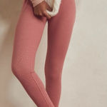 Free People  Early Night Leggings Waffle Knit In Dusty Rose Size M Photo 0