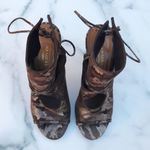 Aquazzura women’s Sexy Thing 105 metallic camouflage suede cutout sandal IT 35 5 Photo 7