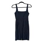 NWT NICHOLAS Pinstripe Suiting O Ring Zipper Navy Mini Dress 2 Blue Photo 1