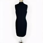 Liz Claiborne Liz Clairbone black sheat dress with tie detail size 8 Photo 4