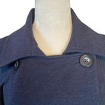 CAbi dark blue long sleeve collared button down peacoat women's size small Photo 3