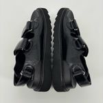 Princess Polly  Rue Sandals Size 8 Chunky Vegan Leather Black Photo 5