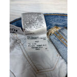 Levi's 501 Premium Womens 27 Distressed Denim Shorts Button Fly Light Wash Raw Photo 8