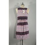 Pink republic  Women's Sleeveless Mini Dress Size S Drawstring Pocket Multicolor Photo 3