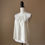 THREAD & SUPPLY | White Linen Blend Split Back Top Sz S Photo 1