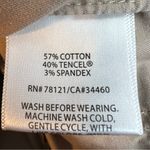 Eileen Fisher Woman Size 1X Khaki Tan Cropped Pants Tabbed Pant Legs Zip Close Photo 7