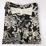 Tyler Boe Silk Tie‎ Waist Black And White Floral Pants Size 4 Photo 8