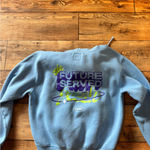 Comfy Blue Hoodie Sweatshirt Size XL Photo 2