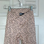 Beach Riot  Cara Leggings V Waist Polka Dot Black Cream Size Large Athletic Photo 4