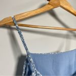 Princess Polly  Grasby Mini Dress Blue Floral Back Cutout Cottagecore Milkmaid 4 Photo 8