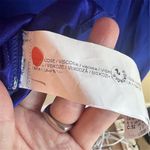 MNG Women's Long Sleeve Dress Size 8‎ Royal Blue Keyhole Back Formal Wear Photo 4